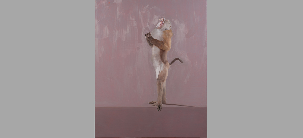 (2020, olio su lino, 150 x 120 cm)