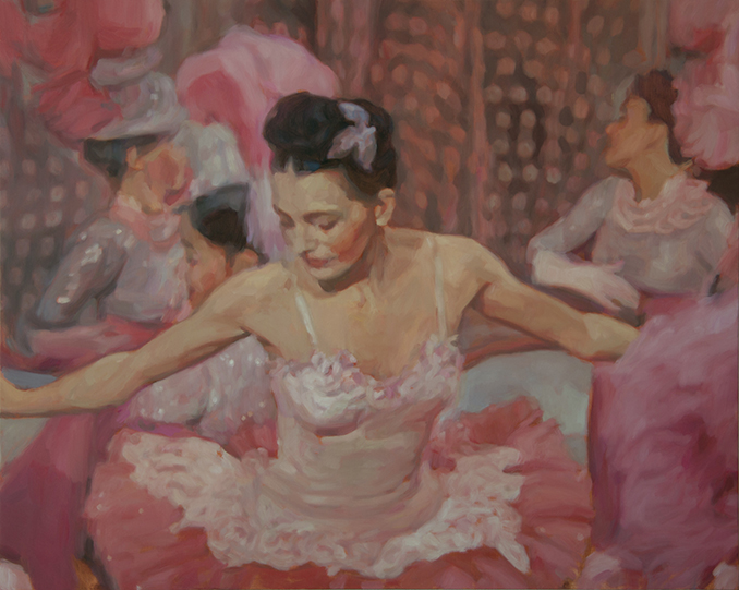 Un quadro di Sarah Ledda di una ballerina